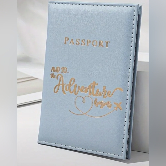 2/$30 NEW Stylish Passport Holders in Pink, Gray, and Blue-(#0151) - Picture 4 of 8